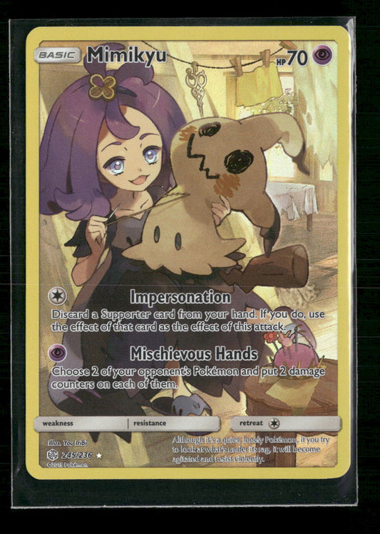 Mimikyu (Secret) SM - Cosmic Eclipse #245/236 - Front