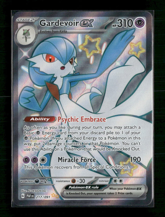 Gardevoir ex SV: Paldean Fates #217/091 - Front