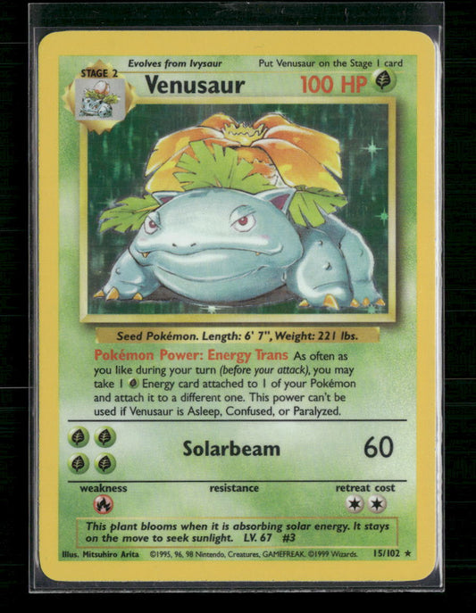 Venusaur Base Set #015/102 - Front