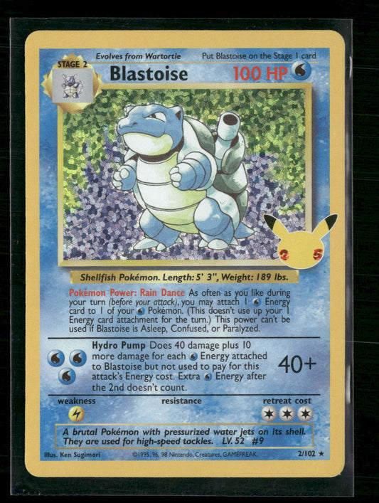 Blastoise Celebrations: Classic Collection #2/102 - Front