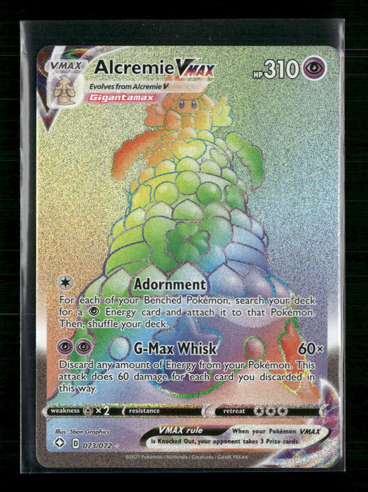 Alcremie VMAX (Secret) Shining Fates #073/072 - Front