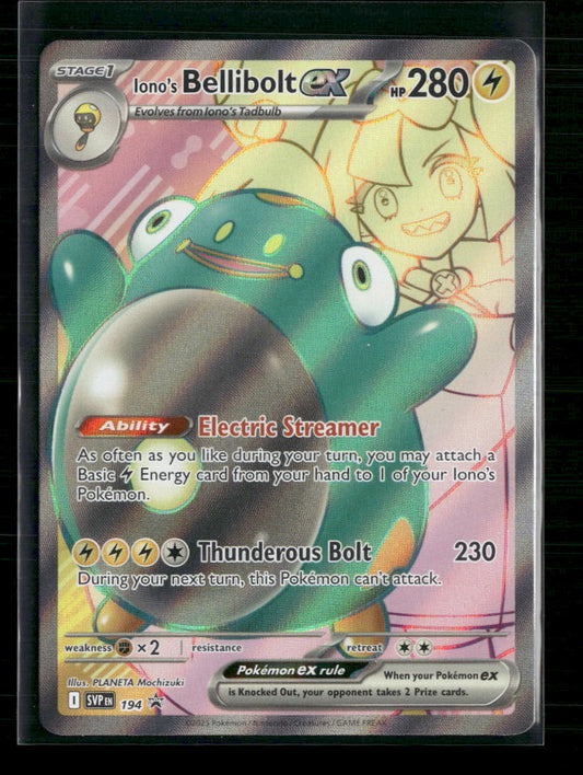 Iono's Bellibolt ex SV: Scarlet & Violet Promo Cards #194 - Front