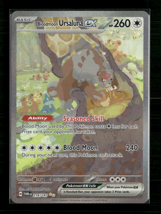 Bloodmoon Ursaluna ex SV06: Twilight Masquerade #216/167 - Front