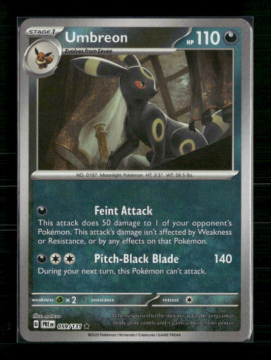 Umbreon (Master Ball Pattern) SV: Prismatic Evolutions #059/131 - Front