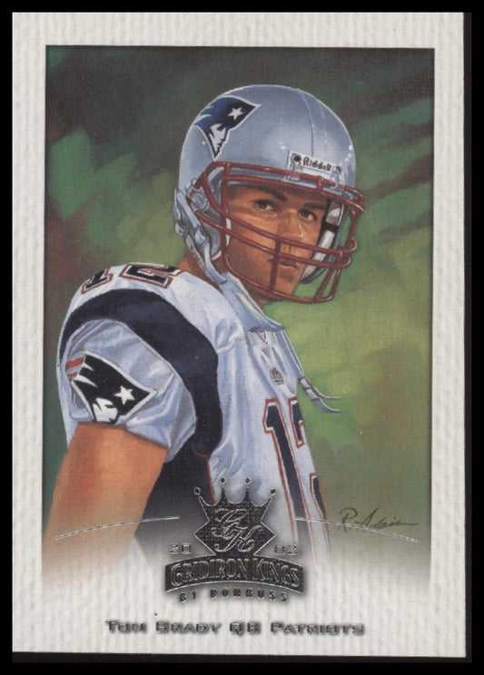Tom Brady 2002 Donruss Gridiron Kings #55 - Front