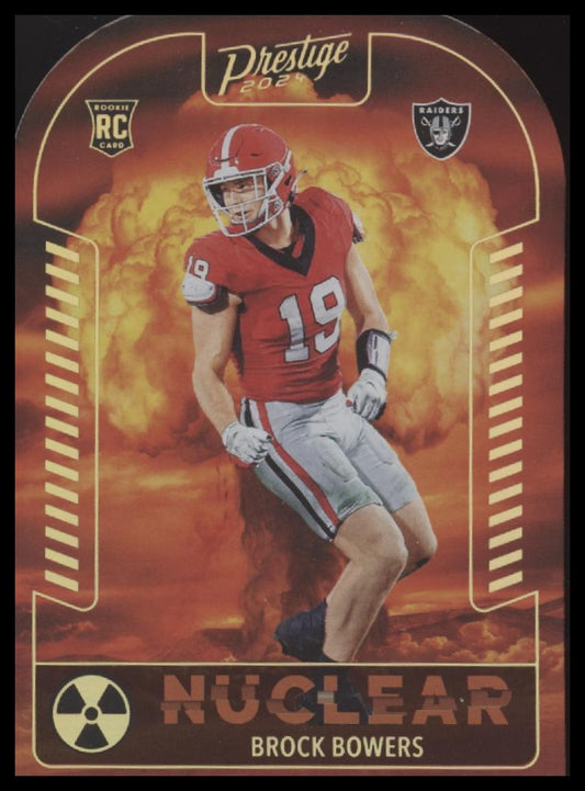 Brock Bowers 2024 Panini Prestige #N-BBS Nuclear - Front