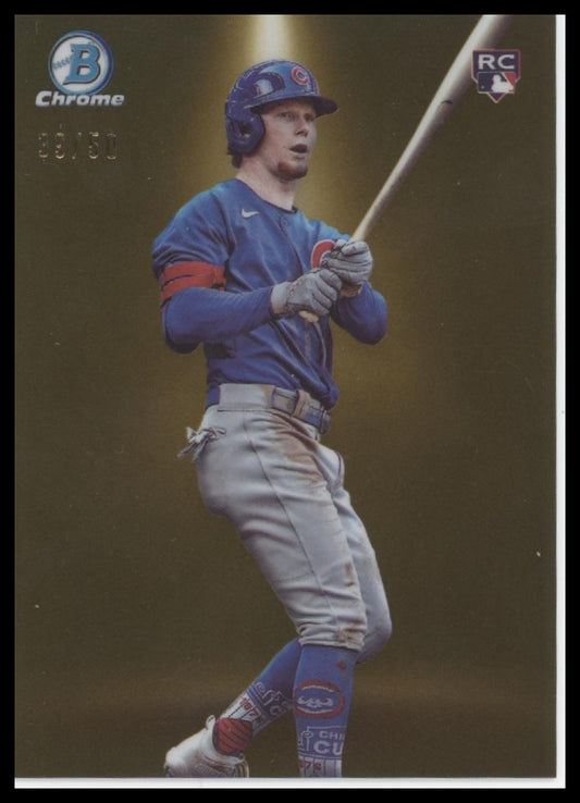 Pete Crow-Armstrong 2024 Bowman #BS-13 Bowman Spotlights Gold Refractors #/50 - Front