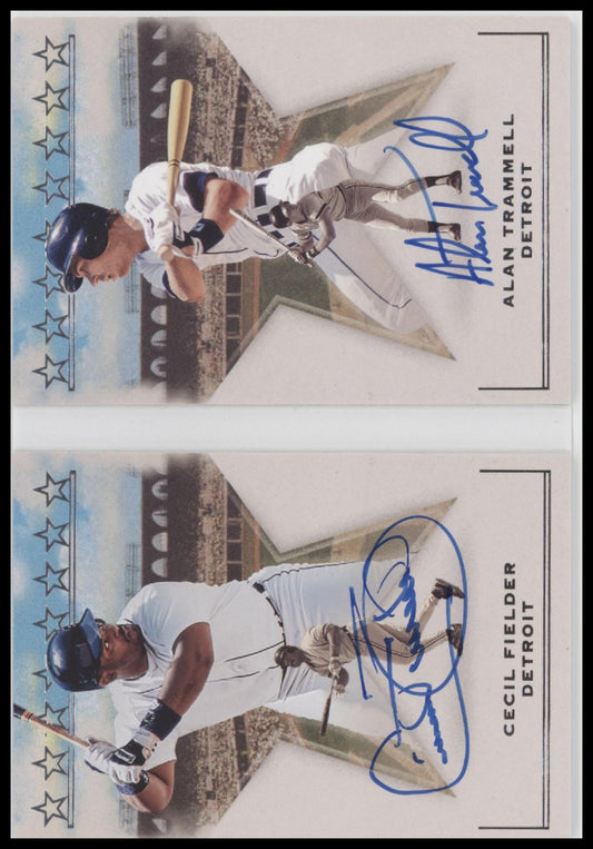 Cecil Fielder / Alan Trammell 2023 Panini -Superstar Scripts Booklets #/50 - Front