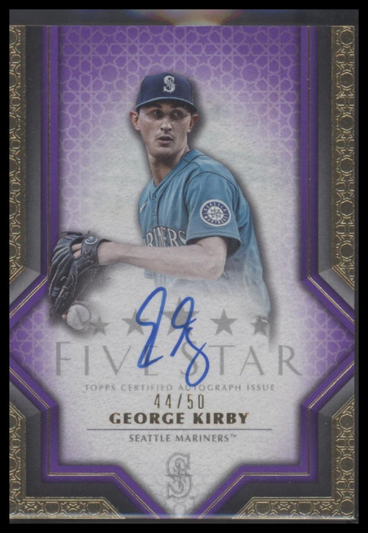 George Kirby 2023 Topps Five Star #FSA-GKI Purple #/50 - Front