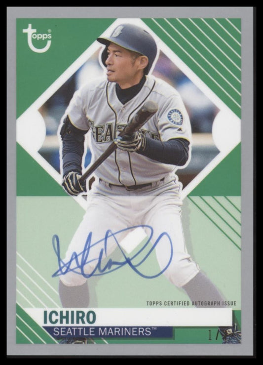Ichiro 2021 Topps Brooklyn Collection #BKA-IS Autographs #/1 - Front