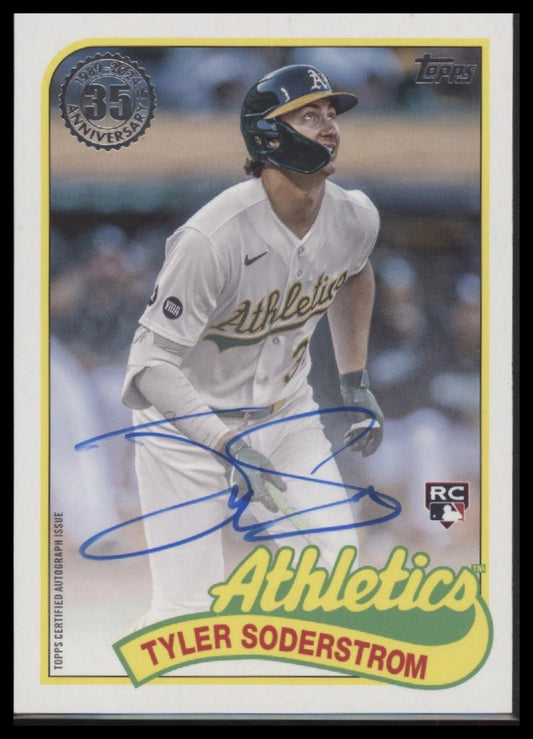 Tyler Soderstrom 2024 Topps Baseball 35th Anniversary Autographs (Series One) - Front