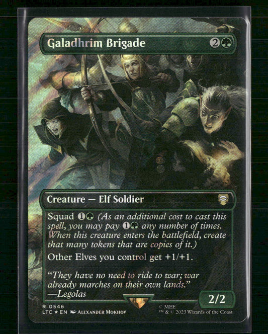 Galadhrim Brigade (Borderless) (Surge Foil) #546 - Front