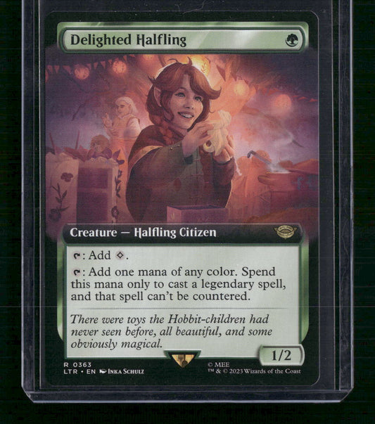 Delighted Halfling (Extended Art) Tales of Middle-earth #363 - Front