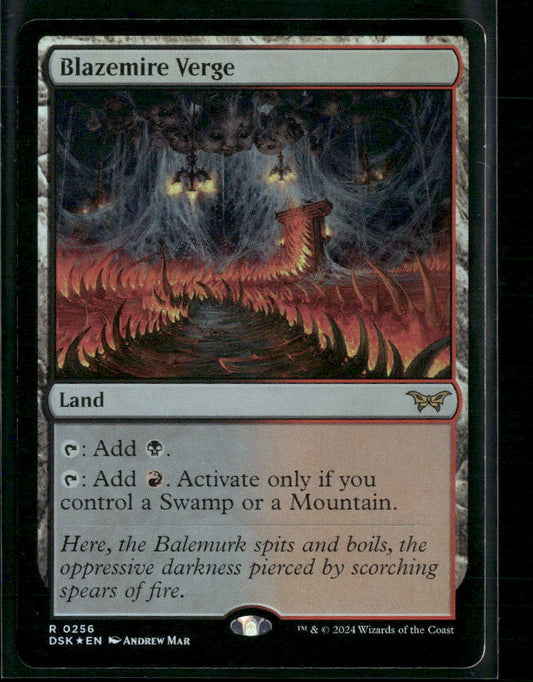 Blazemire Verge Duskmourn: House of Horror #256 Foil - Front