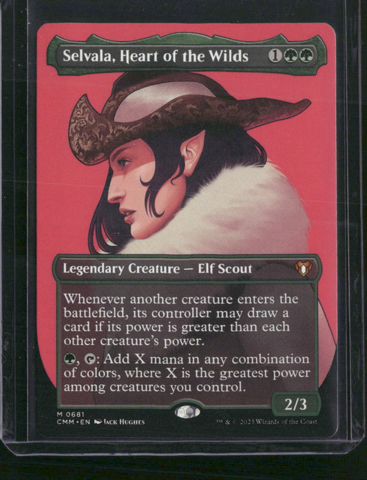 Selvala, Heart of the Wilds (Borderless) Commander Masters #681 - Front