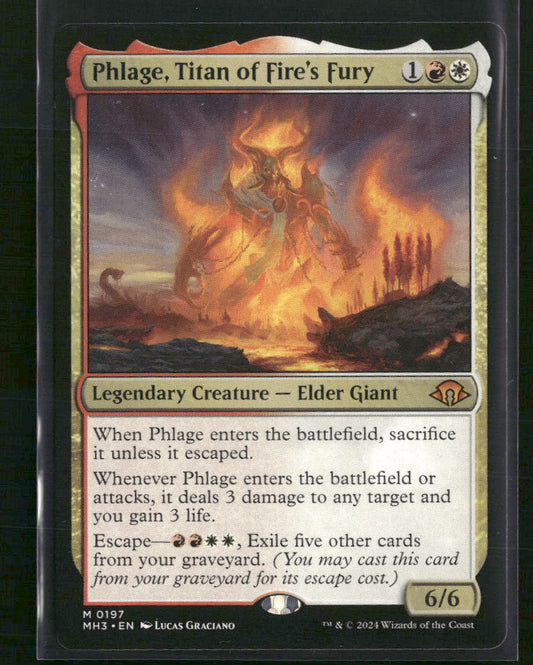 Phlage, Titan of Fire's Fury Modern Horizons 3 #197 - Front