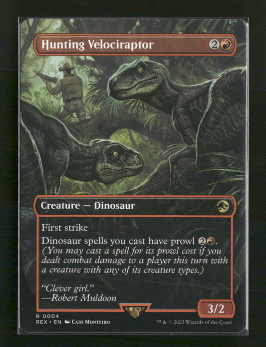 Hunting Velociraptor (Borderless) Universes Beyond: Jurassic World Collection #4 - Front