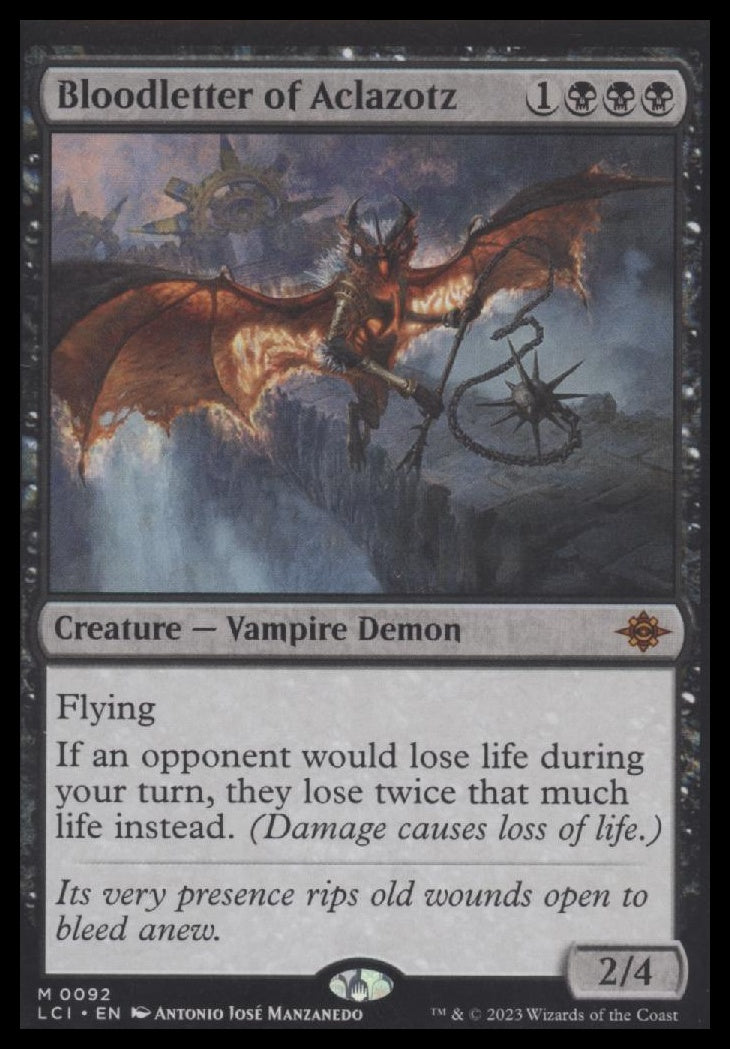 Bloodletter of Aclazotz The Lost Caverns of Ixalan #92 - Front