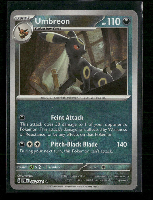 Umbreon (Master Ball Pattern) SV: Prismatic Evolutions #059/131 - Front