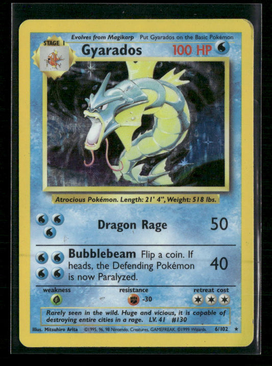 Gyarados Base Set #006/102 - Front