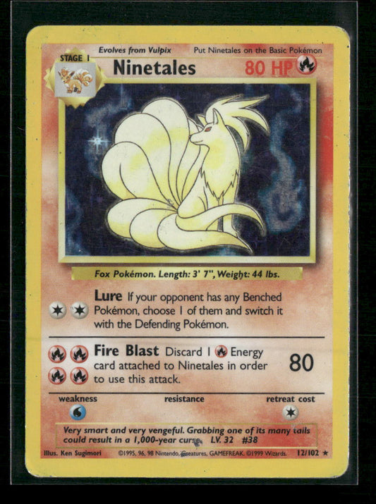 Ninetales Base Set #012/102 - Front