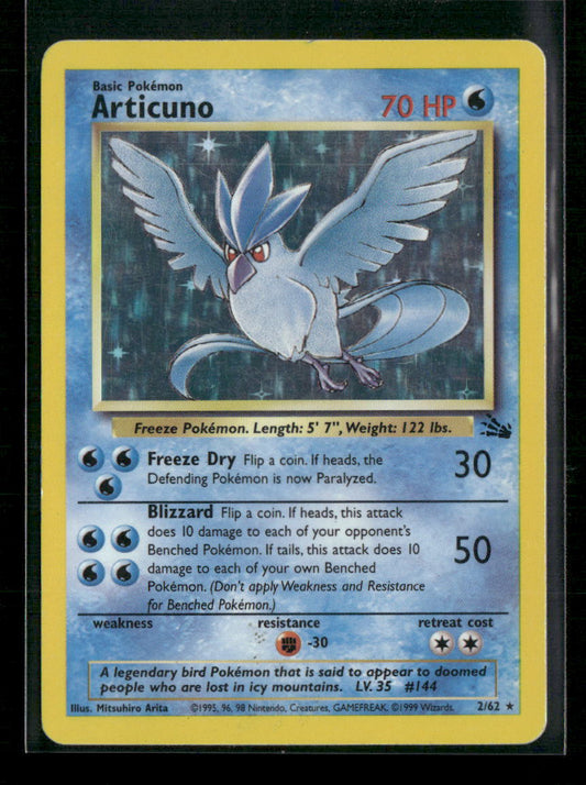Articuno (17) Fossil #17/62 - Front