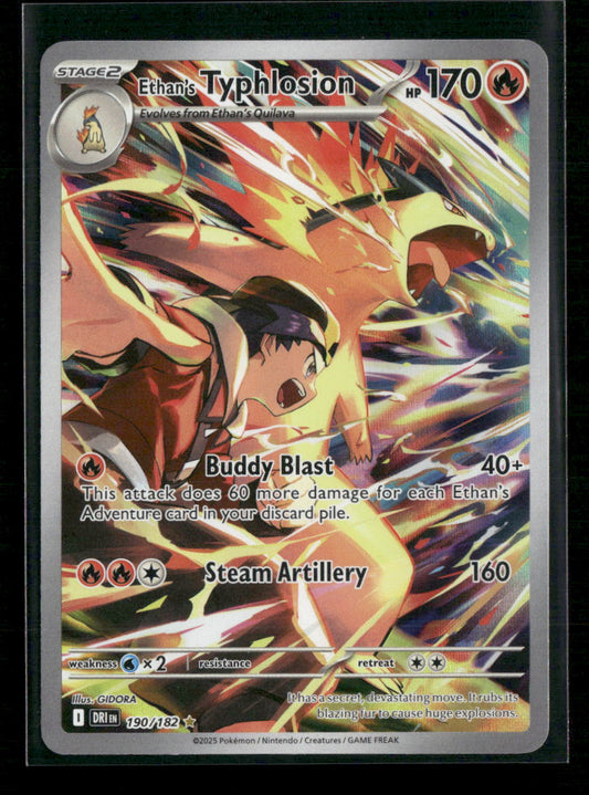 Ethan's Typhlosion SV10: Destined Rivals #190/182 - Front