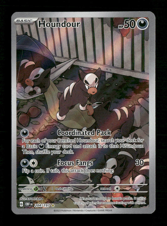 Houndour SV03: Obsidian Flames #204/197 - Front