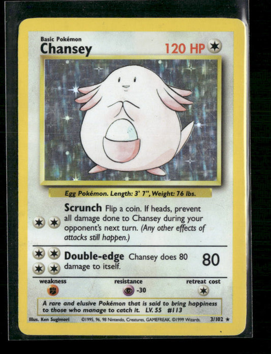 Chansey Base Set #003/102 - Front