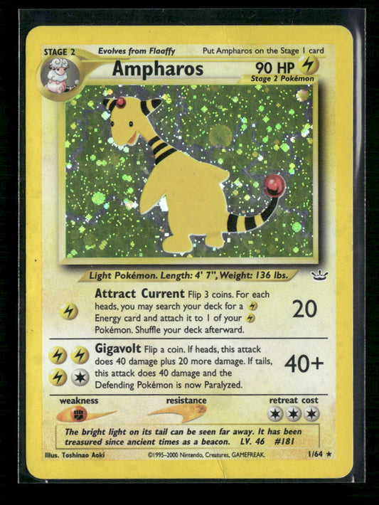 Ampharos Neo Revelation #01/64 - Front