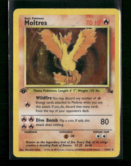 Moltres (12) Fossil #12/62 - Front
