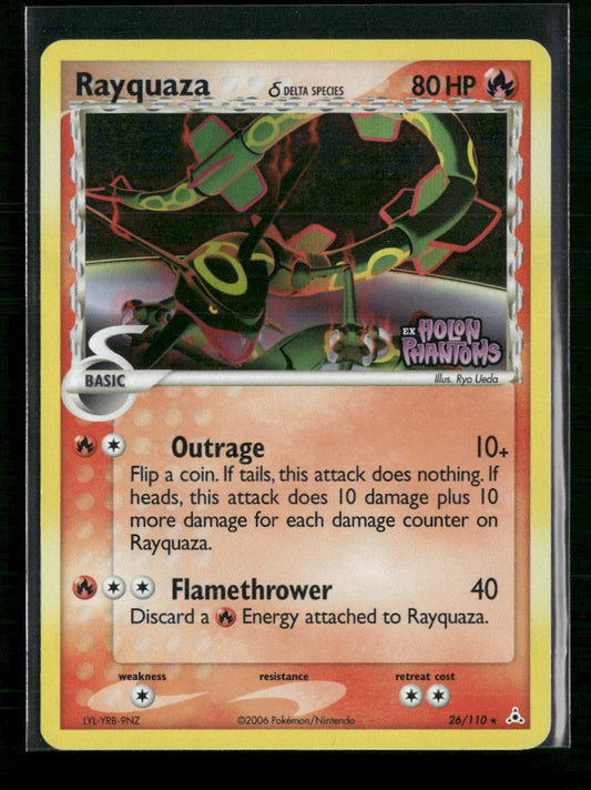 Rayquaza Holon Phantoms #26/110 Reverse Holo - Front