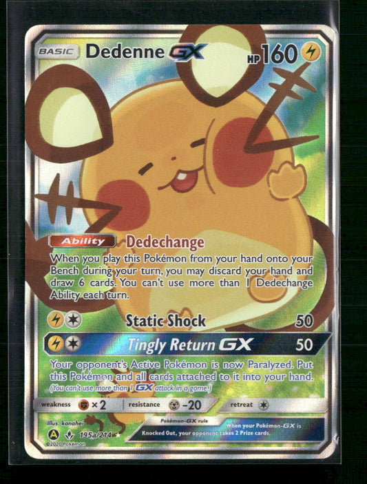 Dedenne GX Alternate Art Promos #195a/214 - Front