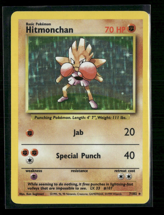 Hitmonchan Base Set #007/102 - Front