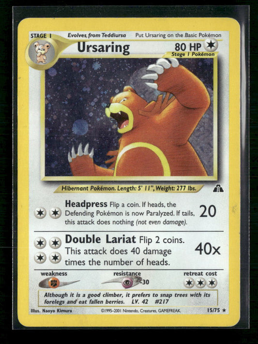 Ursaring (15) Neo Discovery #15/75 - Front