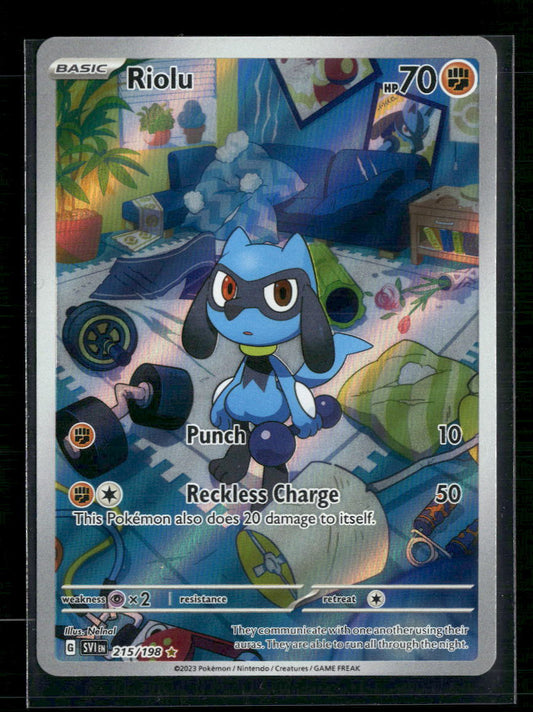 Riolu SV01: Scarlet & Violet Base Set #215/198 - Front