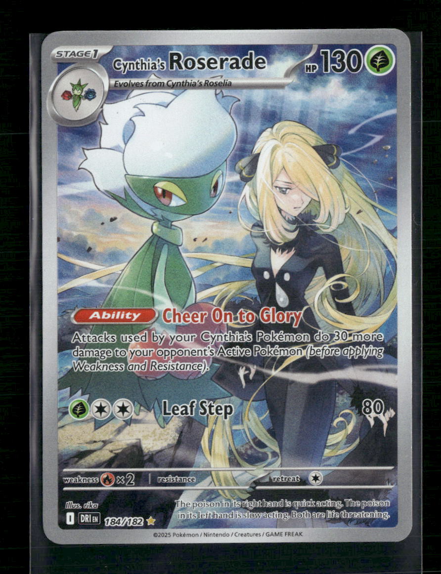 Cynthia's Roserade SV10: Destined Rivals #184/182 - Front
