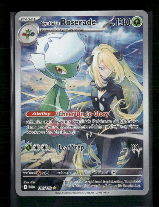 Cynthia's Roserade SV10: Destined Rivals #184/182 - Front