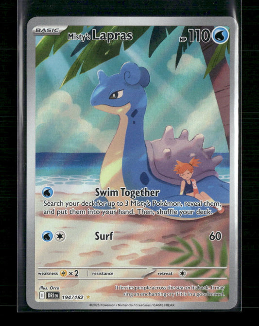 Misty's Lapras SV10: Destined Rivals #194/182 - Front