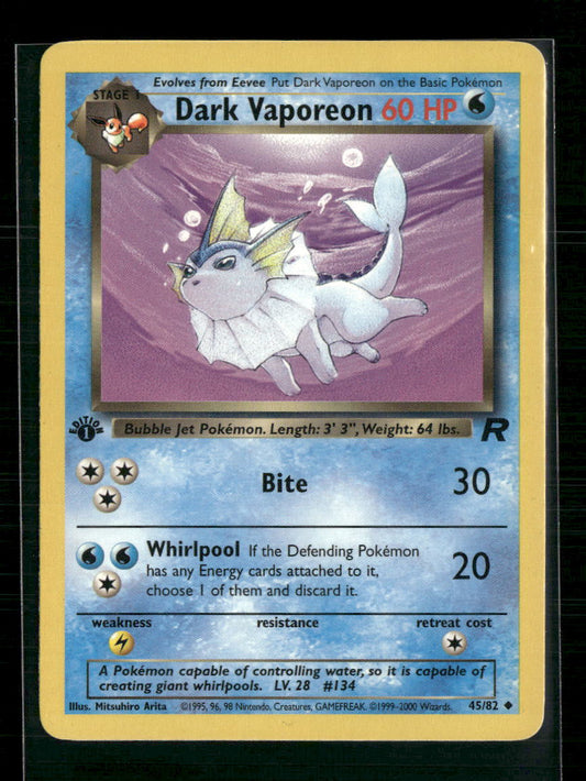 Dark Vaporeon Team Rocket #45/82 - Front
