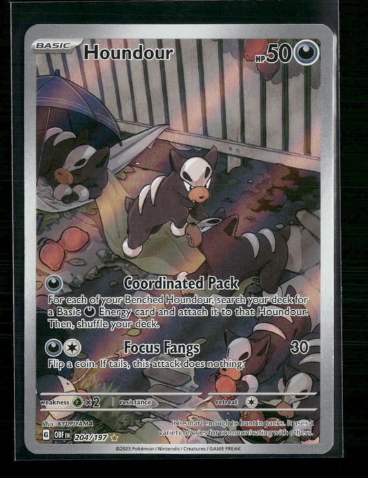 Houndour SV03: Obsidian Flames #204/197 - Front