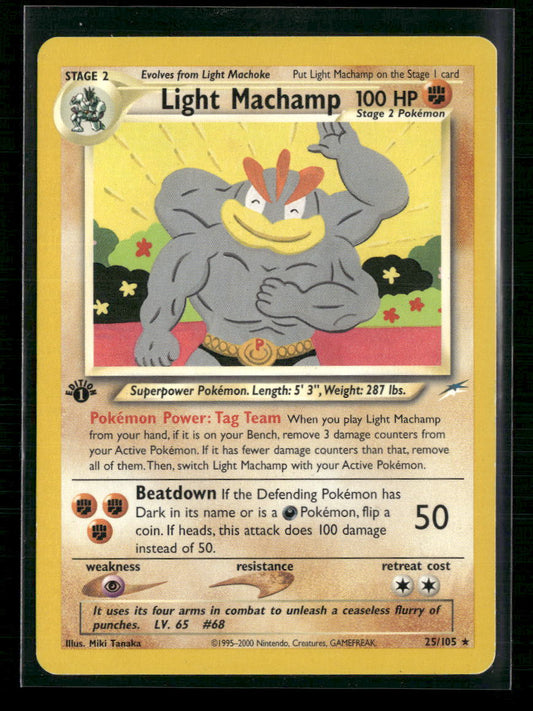 Light Machamp Neo Destiny #025/105 - Front