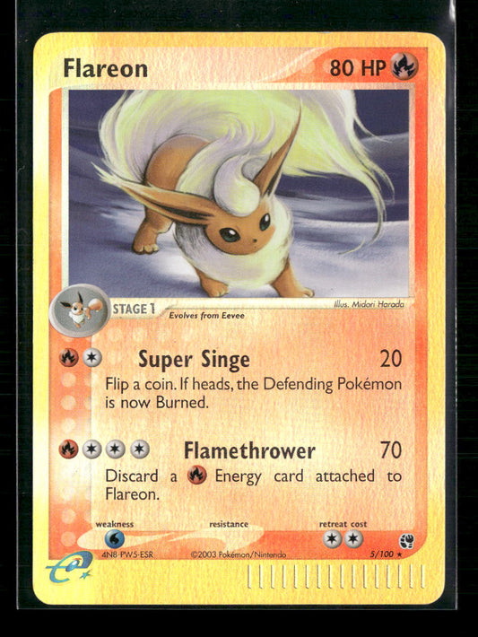 Flareon Sandstorm #5/100 Reverse Holo - Front