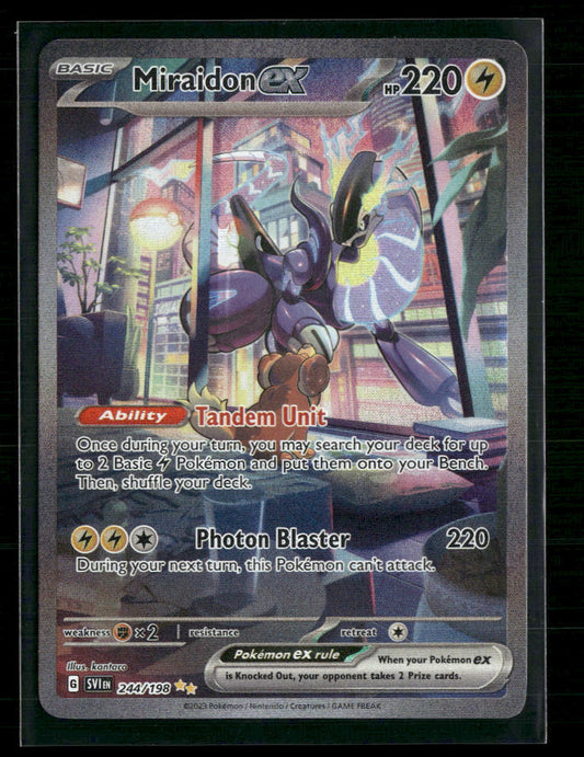 Miraidon ex SV01: Scarlet & Violet Base Set #244/198 - Front
