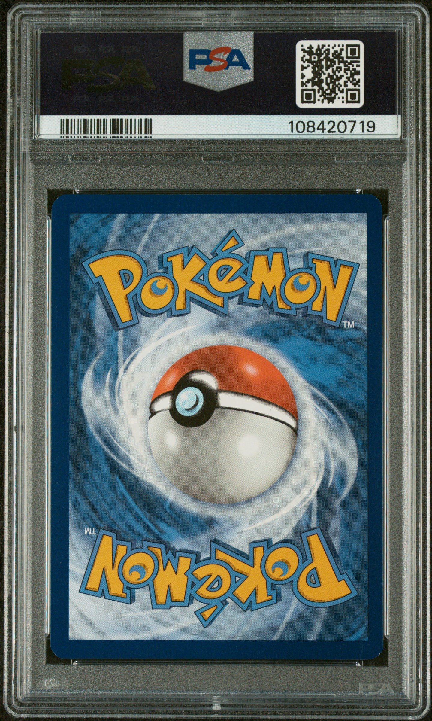 Gastly 2024 Pokemon Tef En-Temporal Forces #177 Illustration Rare PSA 8 - Back
