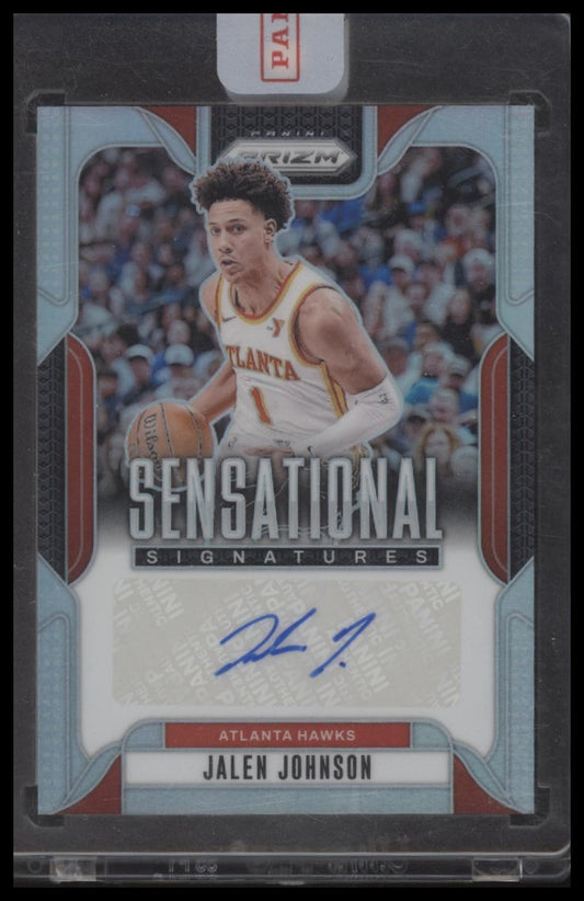 Jalen Johnson 2024-25 Panini Prizm #SS-JJH Sensational Signatures - Front