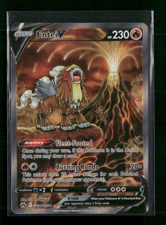 Entei V Crown Zenith: Galarian Gallery #GG36/GG70 - Front
