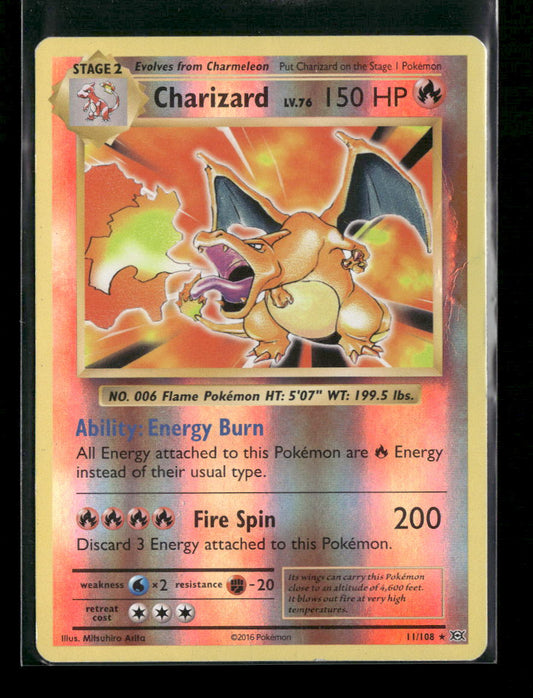 XY Evolutions Reverse Holo Charizard 11/108 - Front