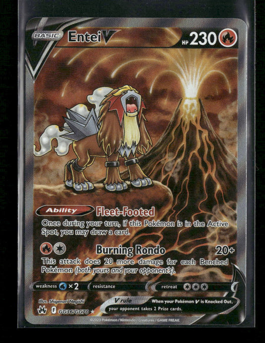 Entei V Crown Zenith: Galarian Gallery #GG36/GG70 - Front