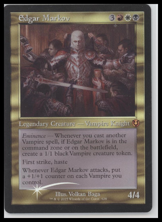 Edgar Markov (Retro Frame) Innistrad Remastered #428 Promo - Front